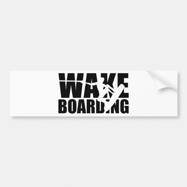 Wakeboarding Bumper Sticker (Front)