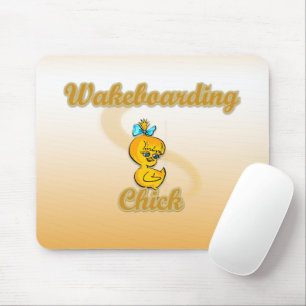 Wakeboarding Chick Mouse Pad