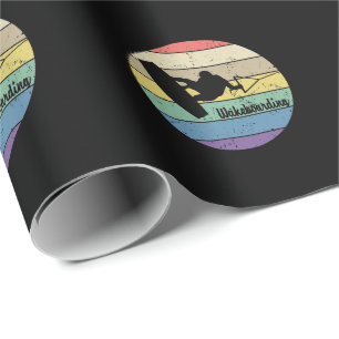 Wakeboarding Retro Wrapping Paper