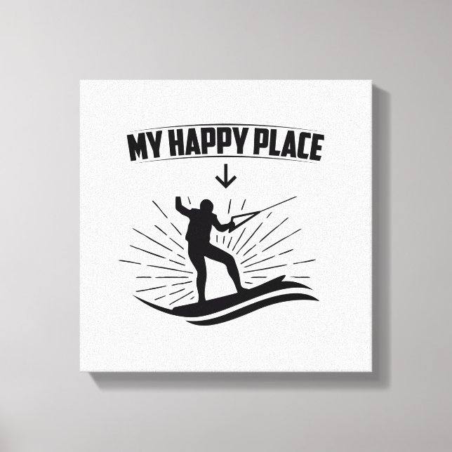 Wakeboarding Sayings | Wakeboarder Sports Gifts Canvas Print (Front)