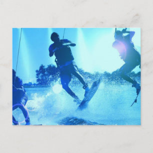 Wakeboarding Trio Postcard