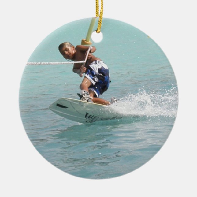 Wakeboarding Turn ORnament (Front)