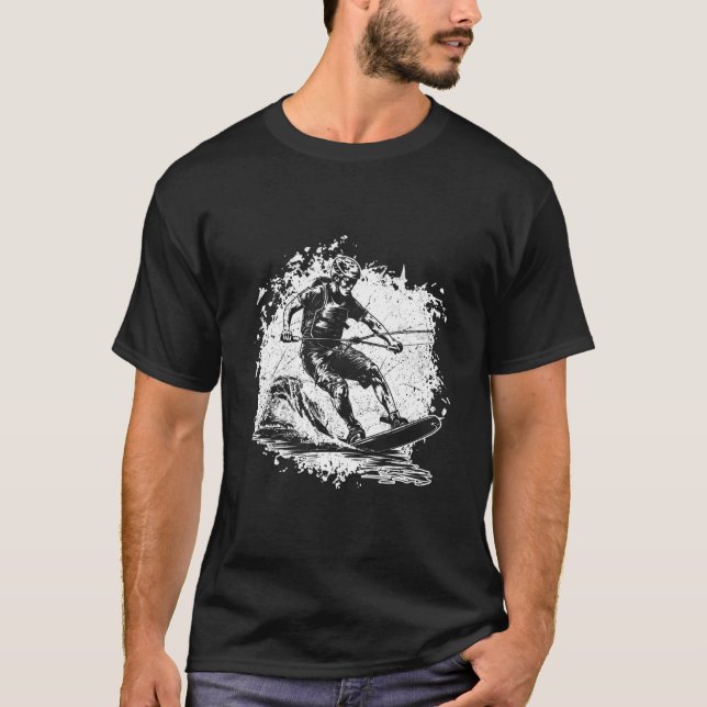 Wakeboarding Wakeboard Wakeboarder T-Shirt (Front)
