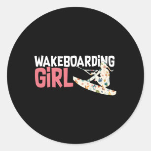 Wakeboarding Wakeboard Water Sports Wakeboarder Classic Round Sticker