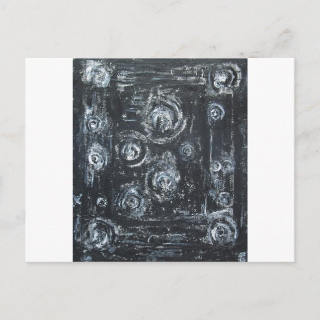 Wakes of Swirls (abstract expressionism) Postcard (Front)