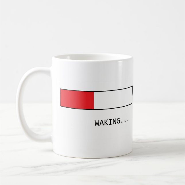Waking and Buffering Coffee Mug (Left)
