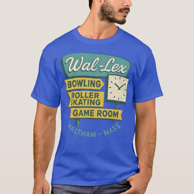 Wal-Lex Retro Bowling Rollerway Vintage T-Shirt (Front)
