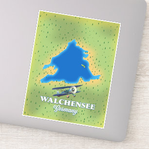 Walchensee lake Germany map