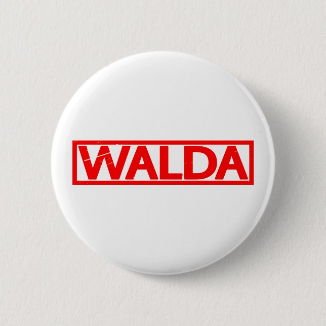 Walda Stamp 6 Cm Round Badge (Front)