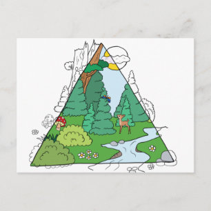 Waldbild Postcard