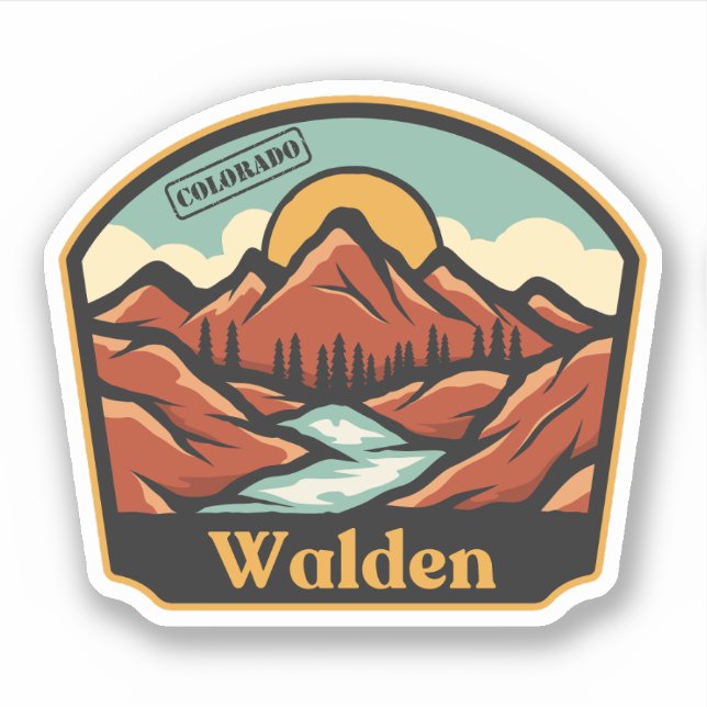 Walden, Colorado Sticker (Front)