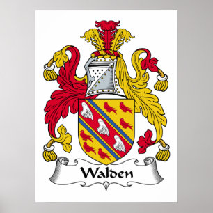 Walden Family Crest Poster