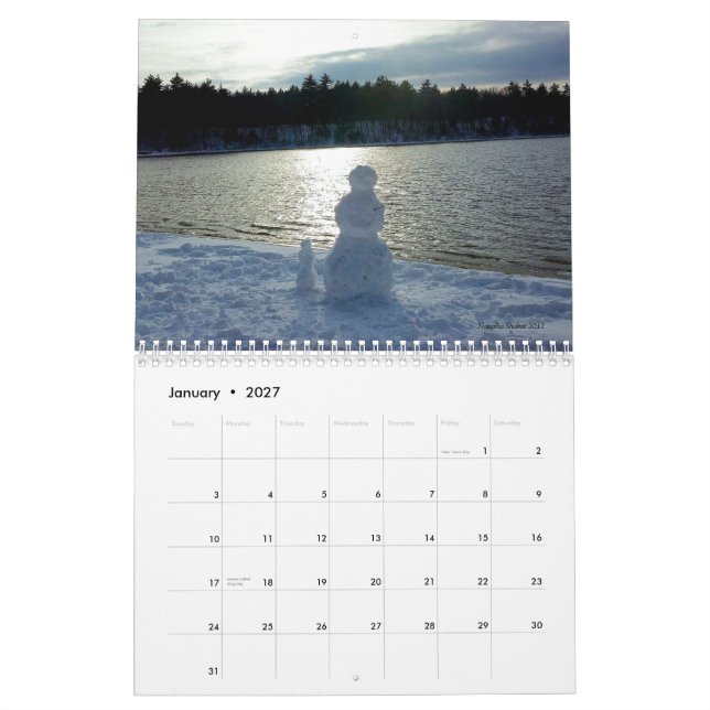 Walden Pond 2014 Calendar with Thoreau quotations (Jan 2027)