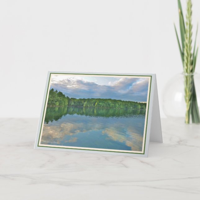 Walden Pond: Bluebird carries the sky on his back. Card (Front)