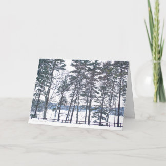 Walden Pond: Enjoy the Pleasures of the Season Holiday Card