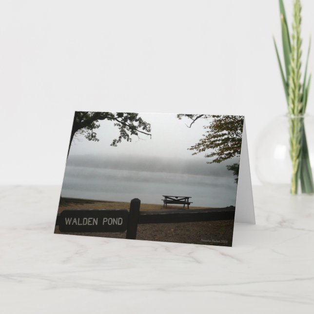 Walden Pond Holiday Card - Simply View the Mist (Front)