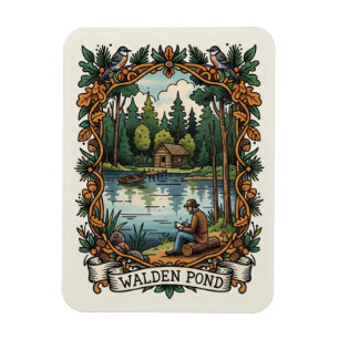 Walden Pond Massachusetts Travel Magnet