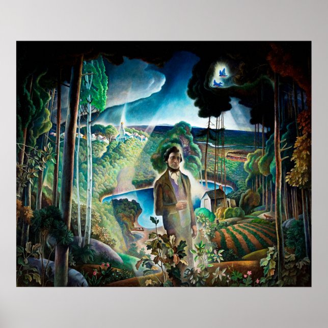 Walden Pond Revisited by Newell Convers Wyeth Poster (Front)