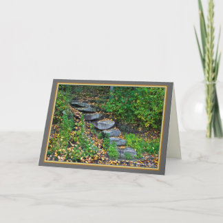 Walden Pond: Steps-Greeting Card