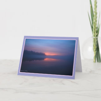 Walden Pond sunset Card