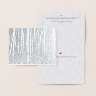 Walden Pond/Woods: Yuletide holiday- Foil Card