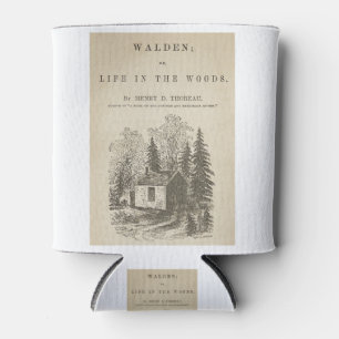 Walden Vintage Book Cover Can Cooler