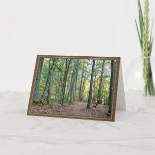 Walden Woods: A morning walk is a blessing Card