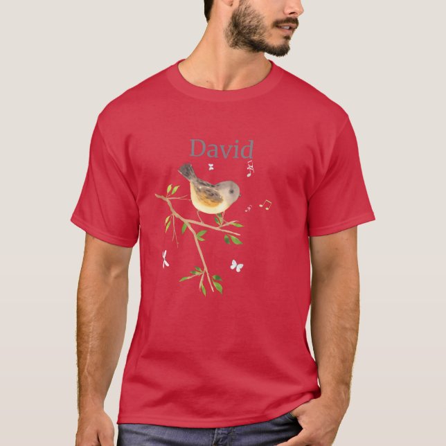 Waldier Bird Name David friends T-Shirt (Front)