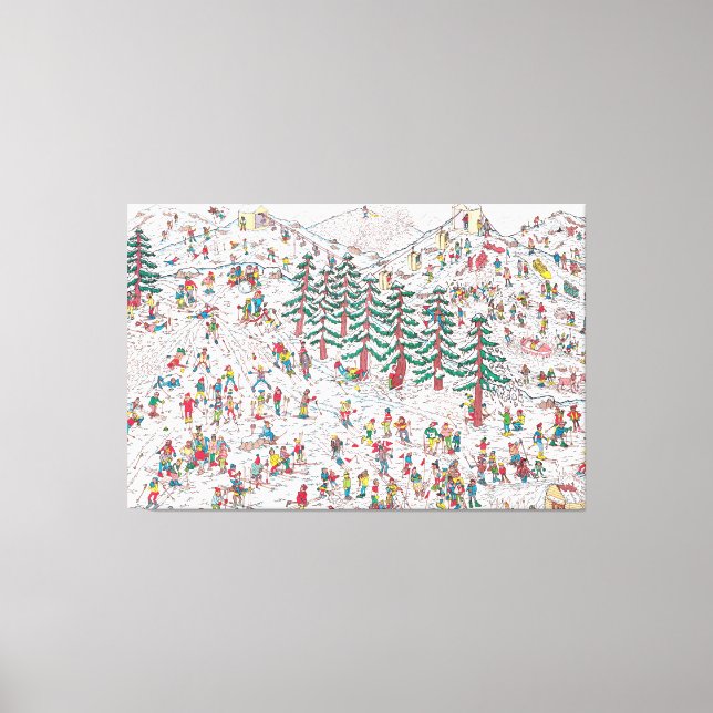 Waldo Cartoon Premium Wrapped Canvas (Gloss) (Front)