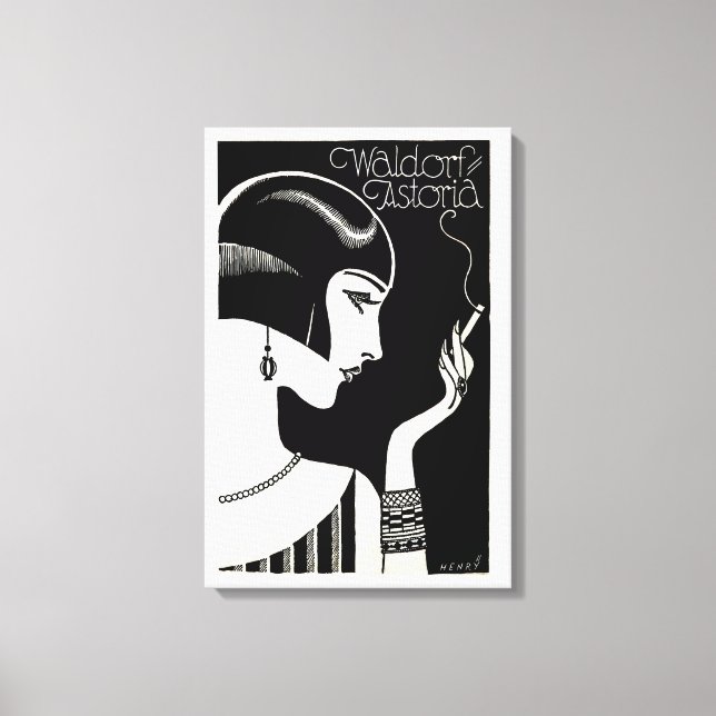 Waldorf Astoria poster Canvas Print (Front)