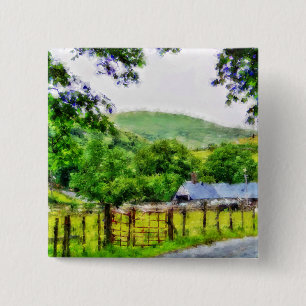 WALES 15 CM SQUARE BADGE