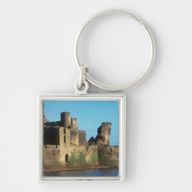 Wales - Caerphilly castle, with a view of the Key Ring (Front)