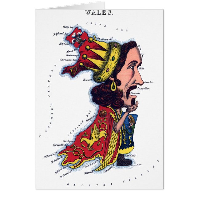 Wales Caricature Map (Front)