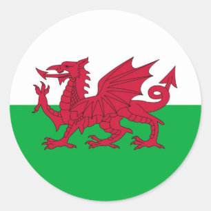 WALES CLASSIC ROUND STICKER