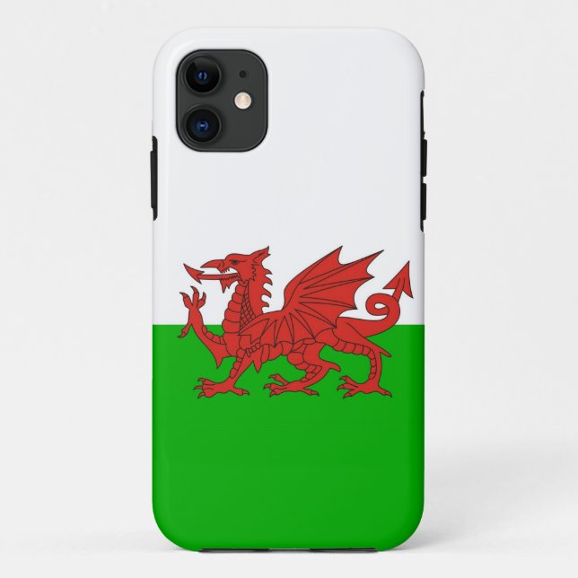 wales country dragon flag welsh british Case-Mate iPhone case (Back)