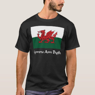 Wales - Cymru Am Byth Flag T-Shirt