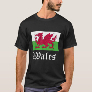 Wales Ddraig Goch Wales Roots Welsh Flag Cymru Wel T-Shirt