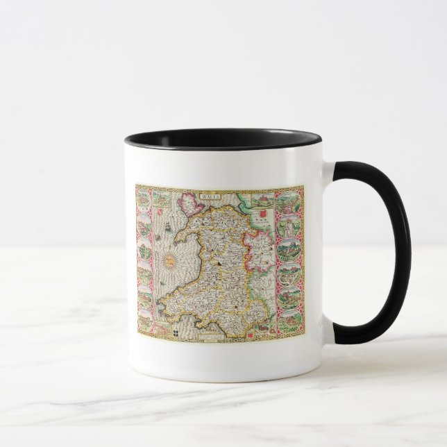 Wales, engraved by Jodocus Hondius Mug (Right)