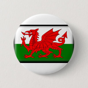 Wales Flag 6 Cm Round Badge
