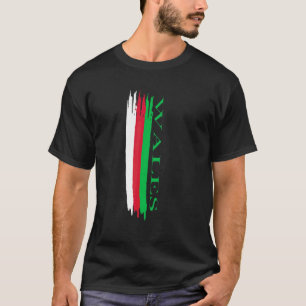 Wales Flag Colour Stripes T-Shirt