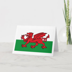 Wales Flag Greeting Card