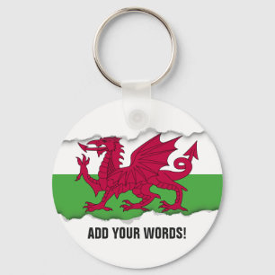 Wales Flag Key Ring