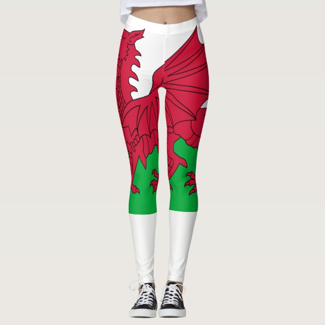 Wales flag leggings (Front)