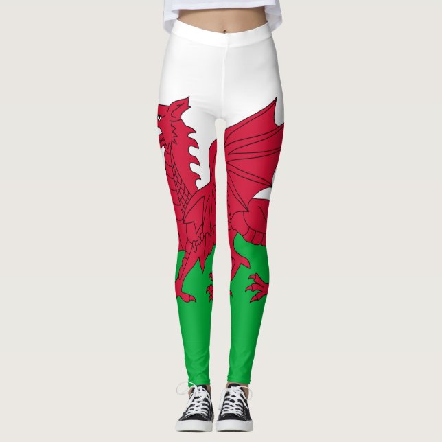 Wales flag Leggings (Front)