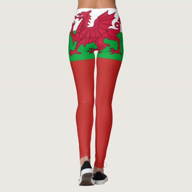 Wales flag leggings (Back)