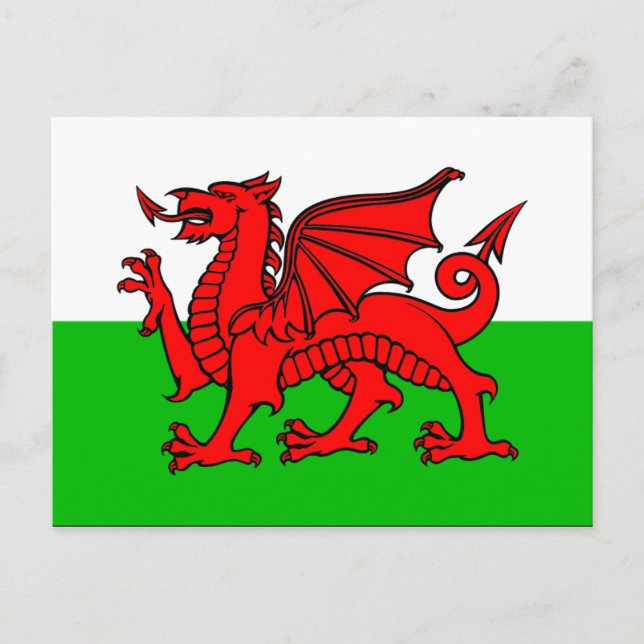 Wales Flag Postcard (Front)
