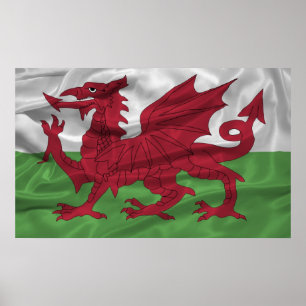 Wales Flag Poster