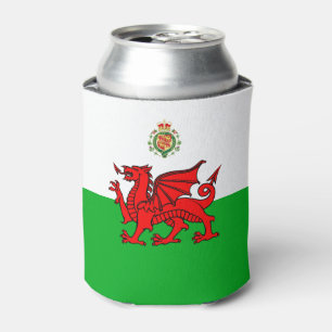 Wales flag-Royal badge Can Cooler