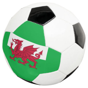 wales flag soccer ball