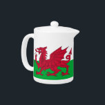 Wales Flag Teapot<br><div class="desc">Elegant Teapot with Flag of  Wales. This product its customisable.</div>